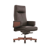 Ambassador 高背豪華鵝絨填充意大利真皮大班椅老闆椅